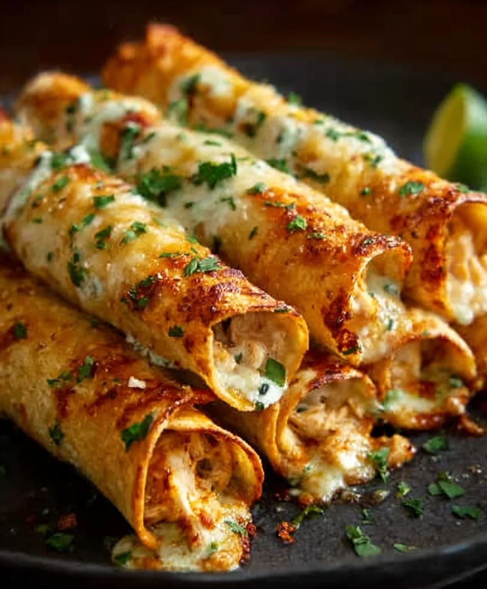 Crispy Chicken Taquitos