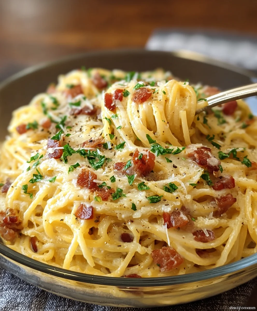 Cheesy Beef Carbonara-Simple & Delicious Recipe