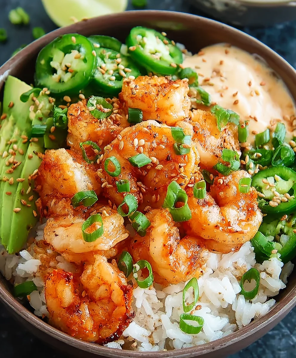 Spicy Bang Bang Shrimp Rice Bowl Recipe - Easy Dinner