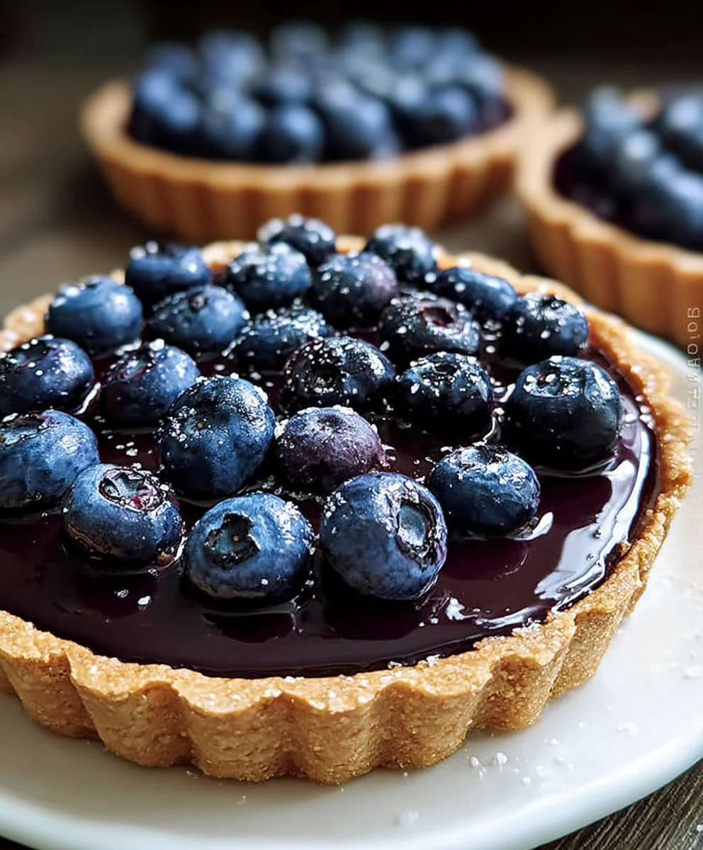 Blueberry Ganache Tart Recipe-Decadent Dessert