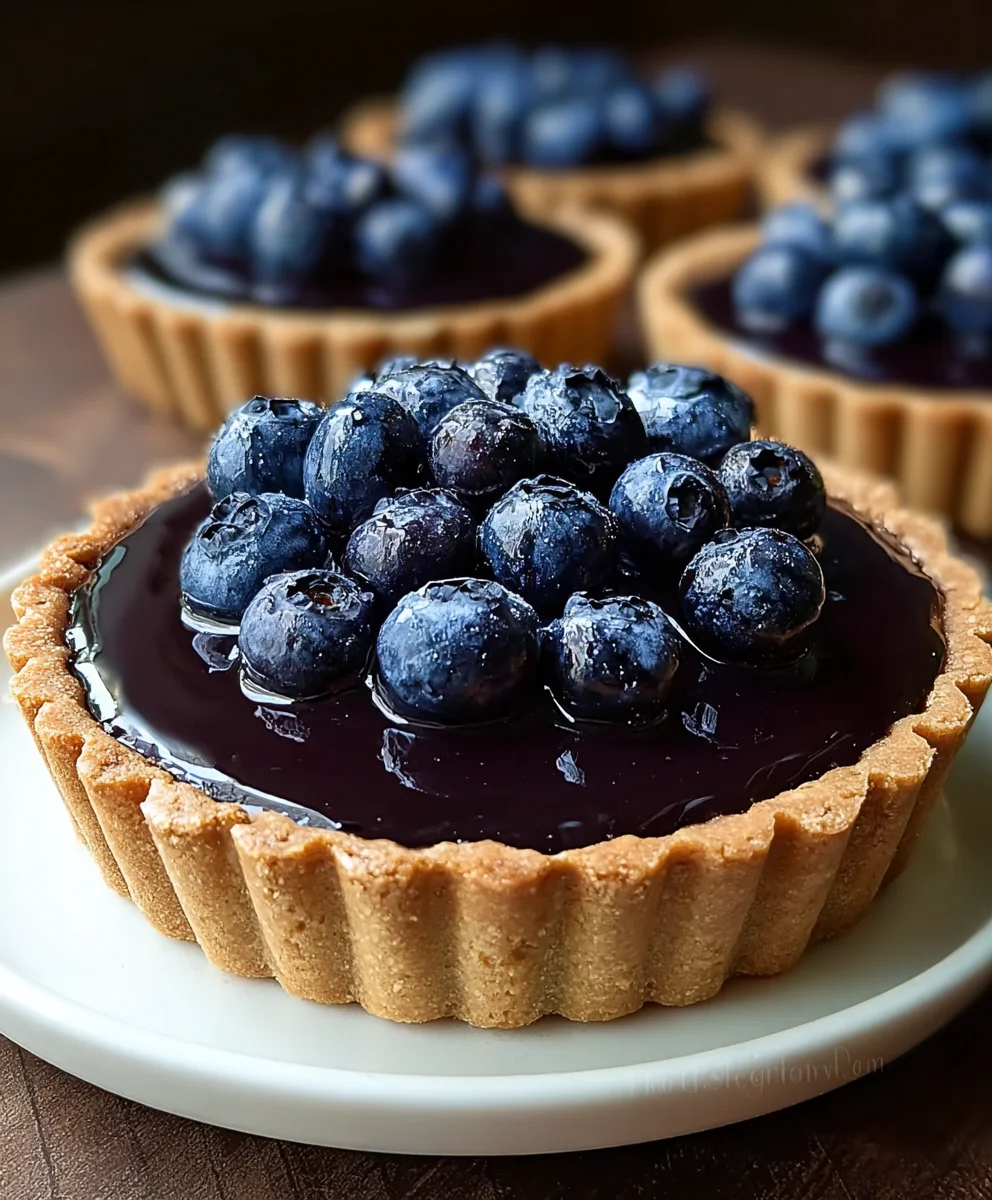 Blueberry Ganache Tart Recipe-Decadent Dessert