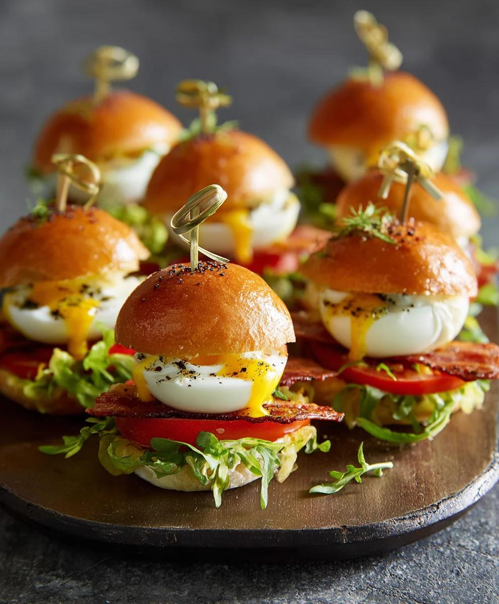 Devilled BLT Egg Sliders-Spicy Twist