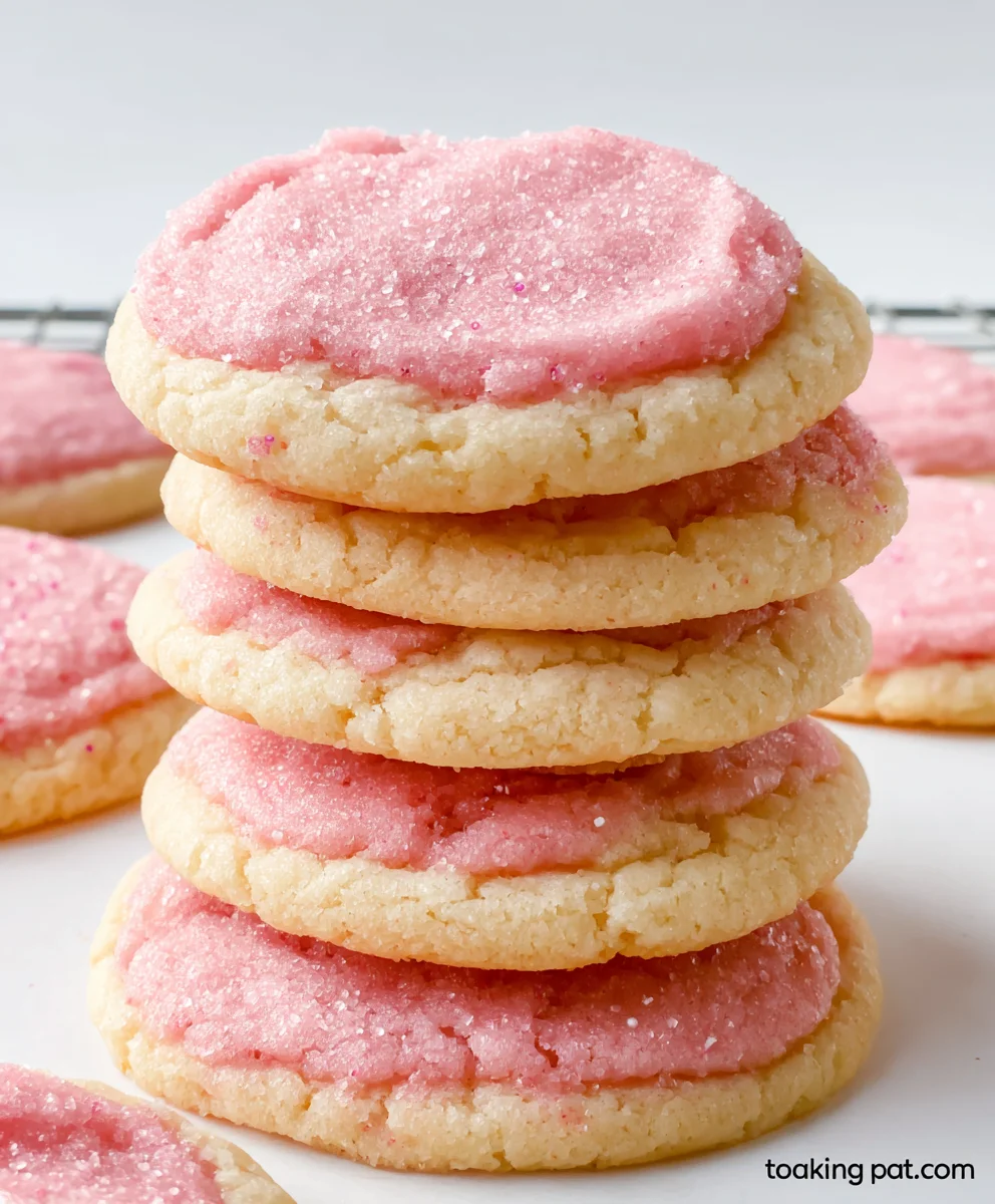 Crum extractbl Pink Sugar Cookie Copycat Recipe-Sweet & Chewy