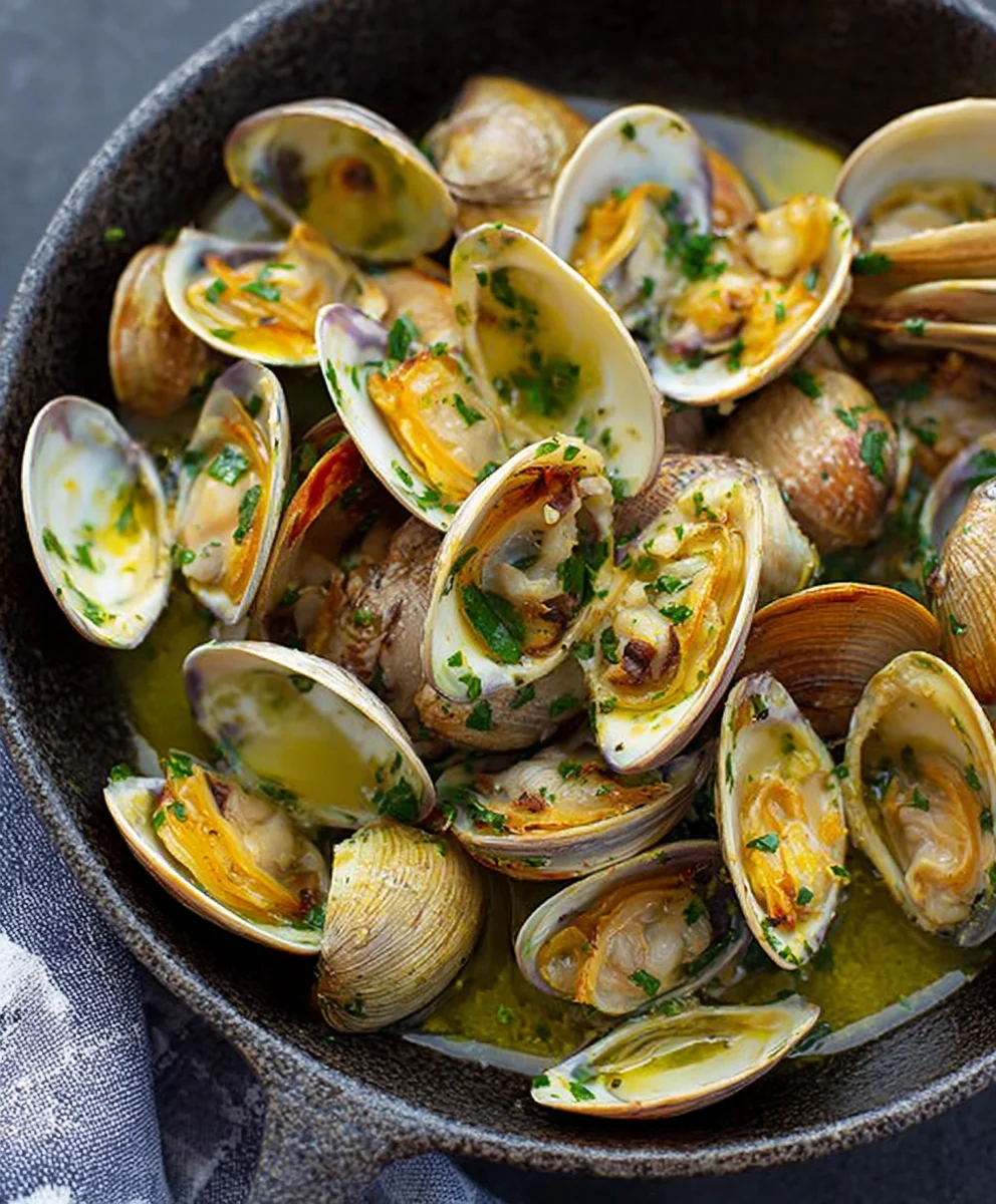 Garlic Butter Clams- Easy & Delicious Seafood Recipe
