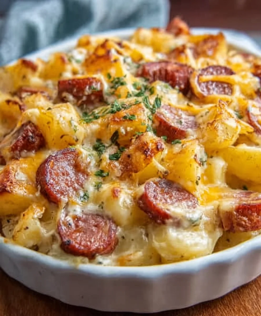 Cheesy Ranch Beef Sausage Potatoes Easy Recipe