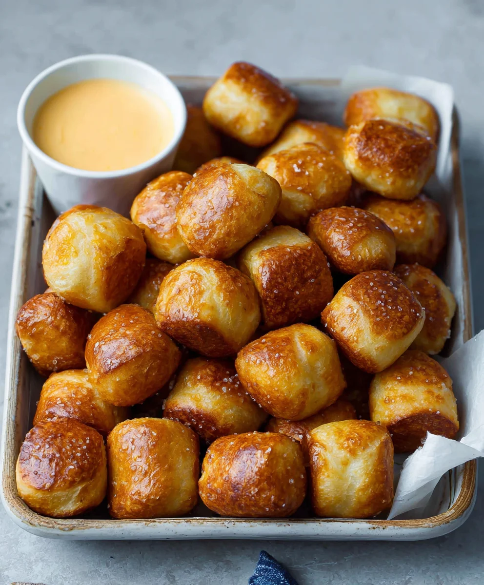 Easy Homemade Soft Pretzel Bites Recipe
