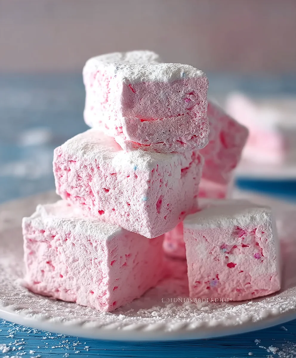 Fluffy Cotton Candy Marshmallows