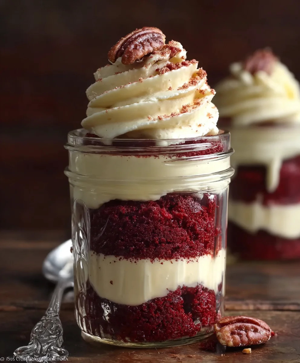 Easy Red Velvet Cake Jars - Decadent Dessert Treats