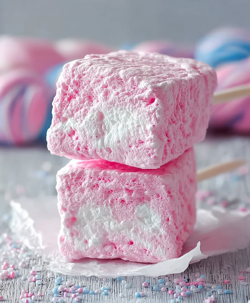 Fluffy Cotton Candy Marshmallows - Easy Treat Recipe