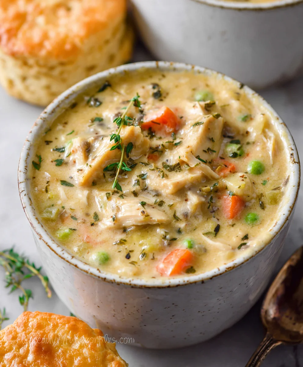 Easy Chicken Pot Pie Soup - Comfort Food Classic