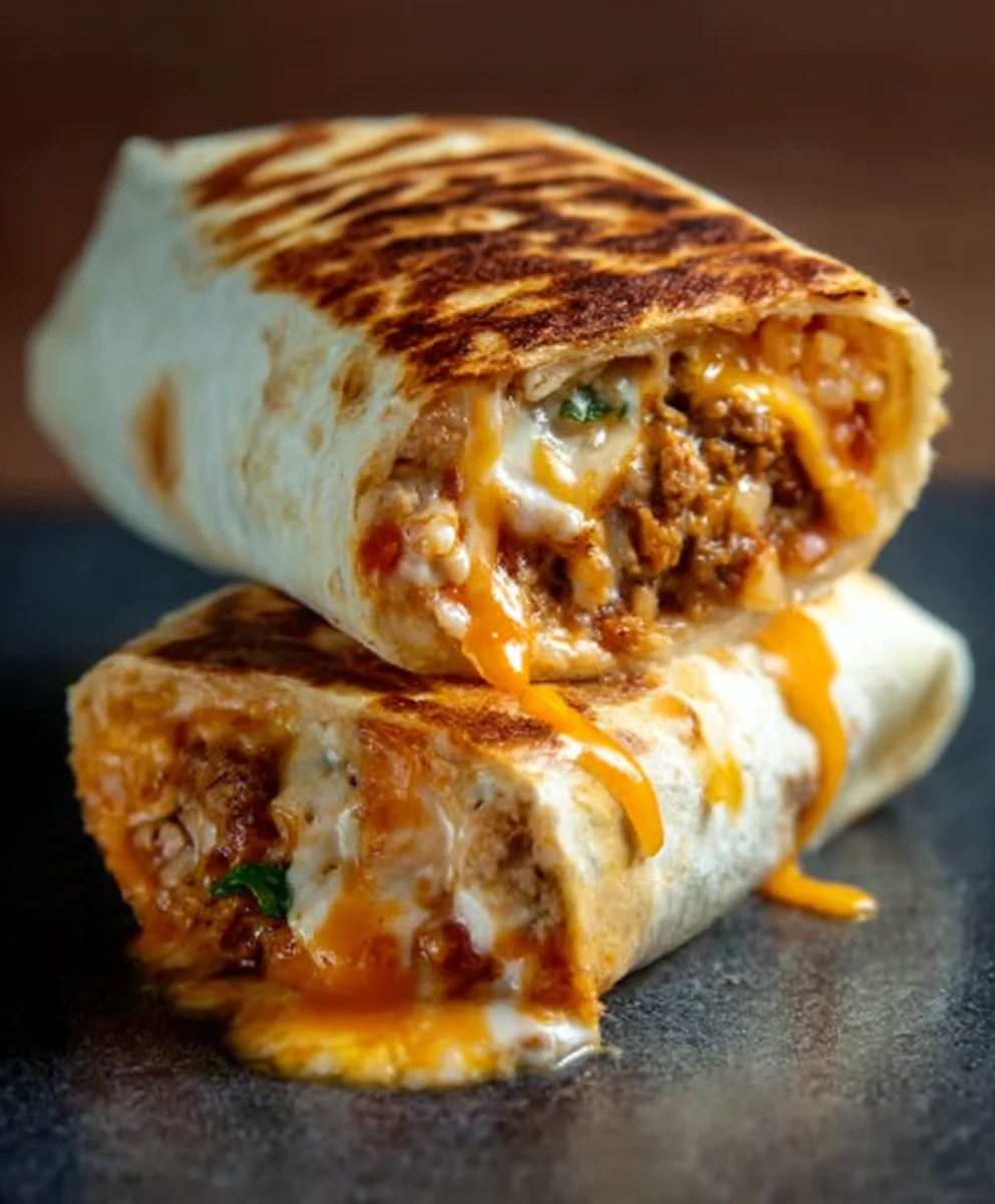 Cheesy Grilled Cheese Burrito - Quick & Easy Recipe