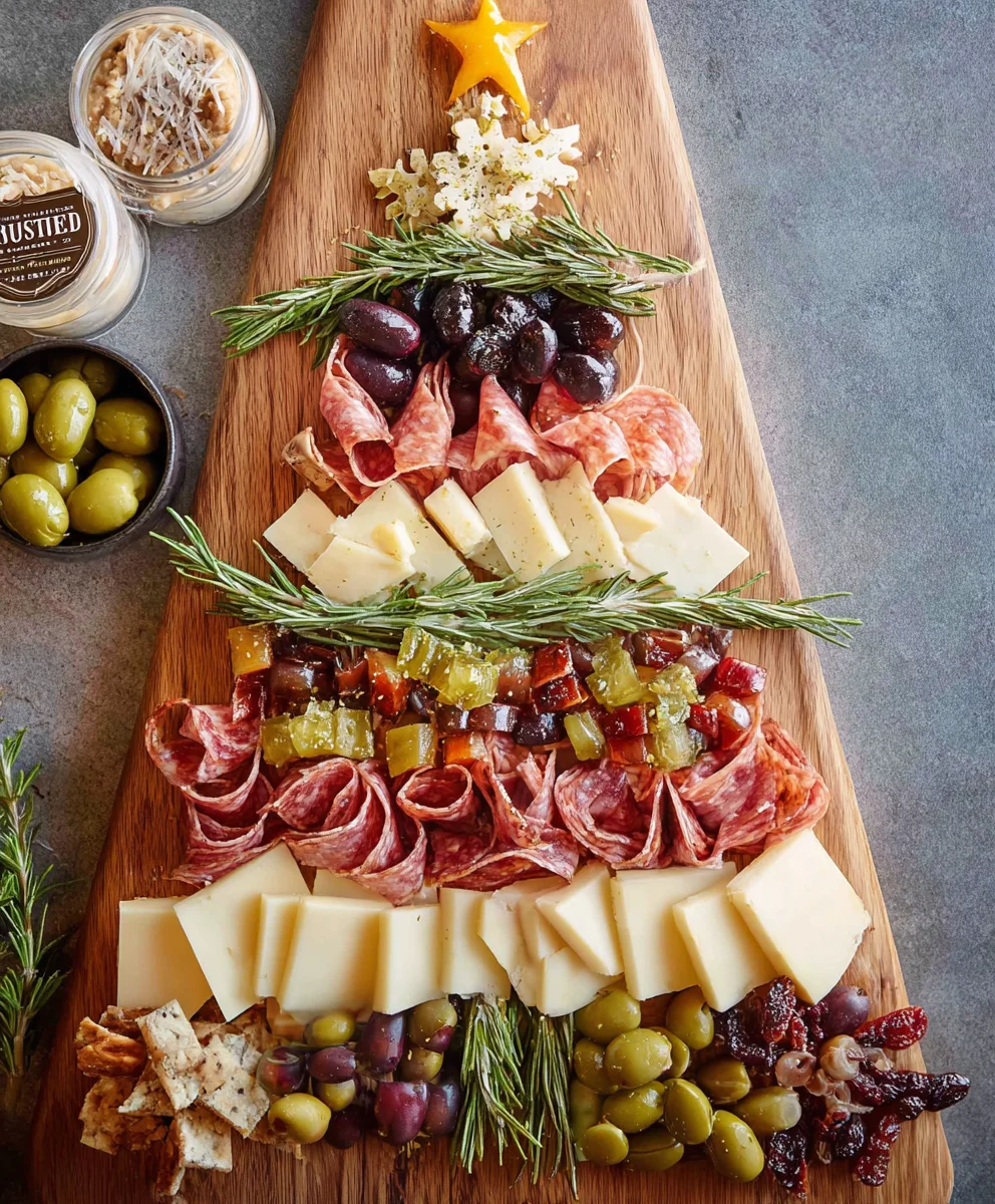 Easy Christmas Tree Charcuterie Board-Festive Appetizer Fun