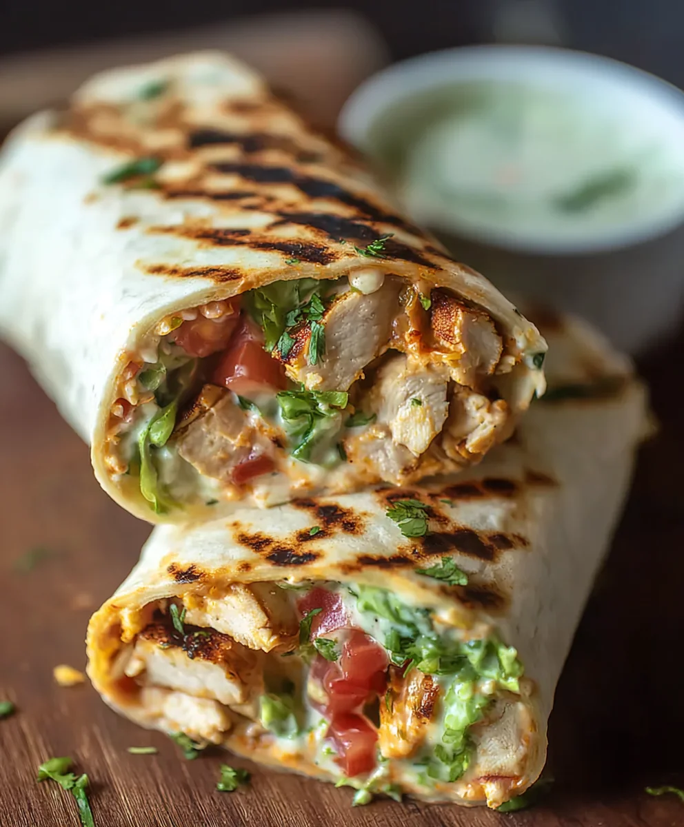 Chipotle Ranch Grilled Chicken Burrito Recipe