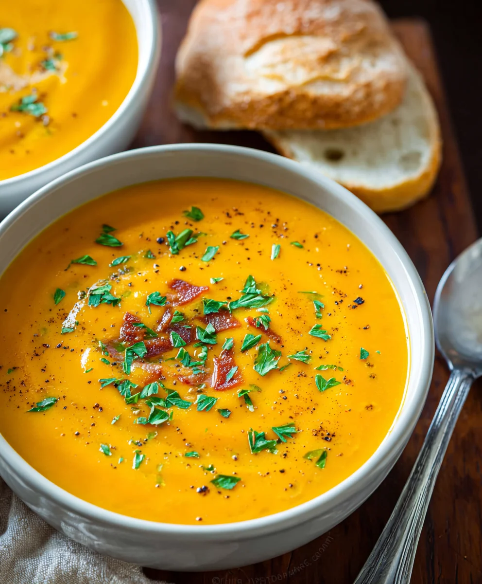 Creamy Carrot Soup-Silky Smooth & Delicious