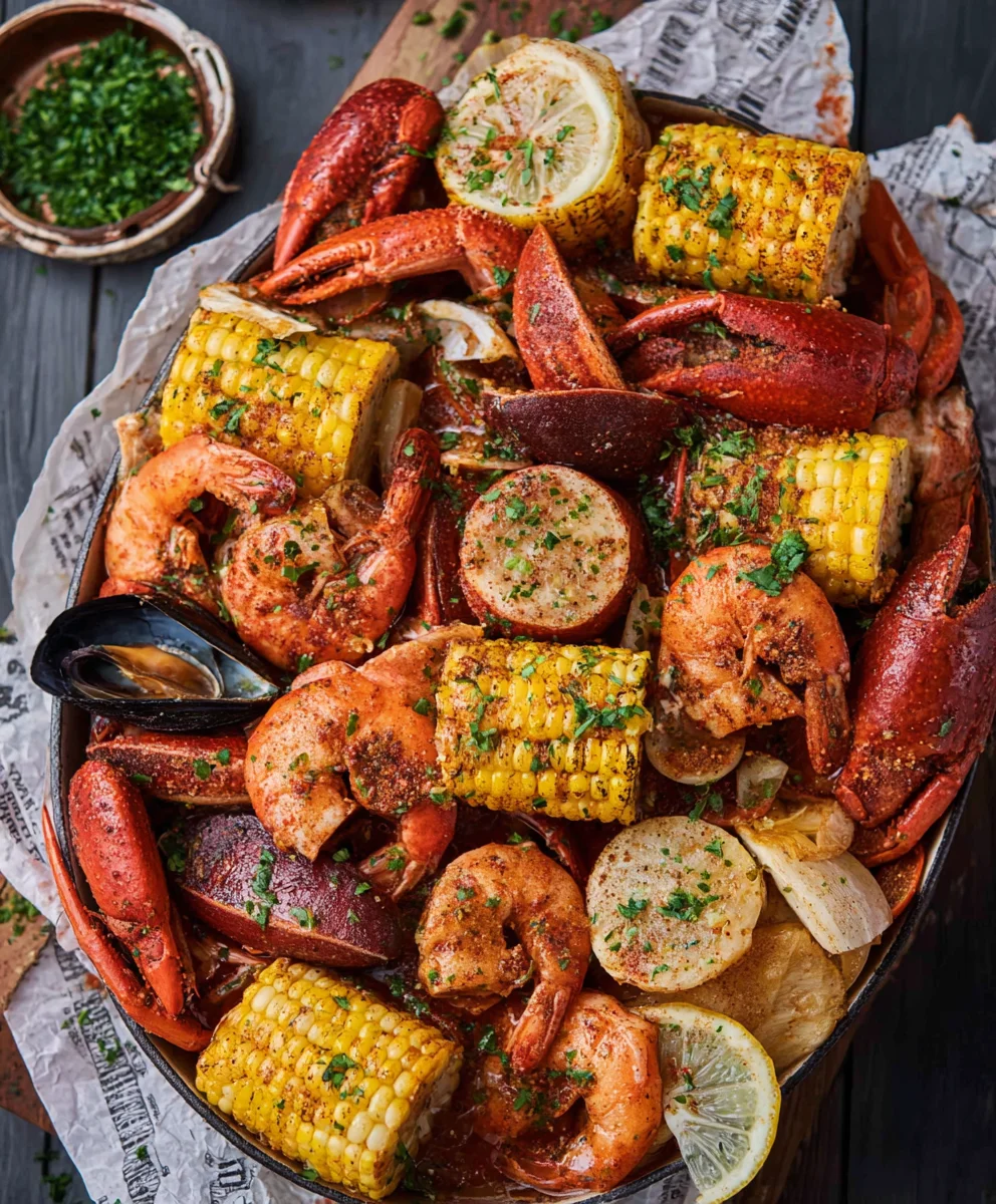 Spicy Cajun Seafood Boil-Garlic Butter Perfection