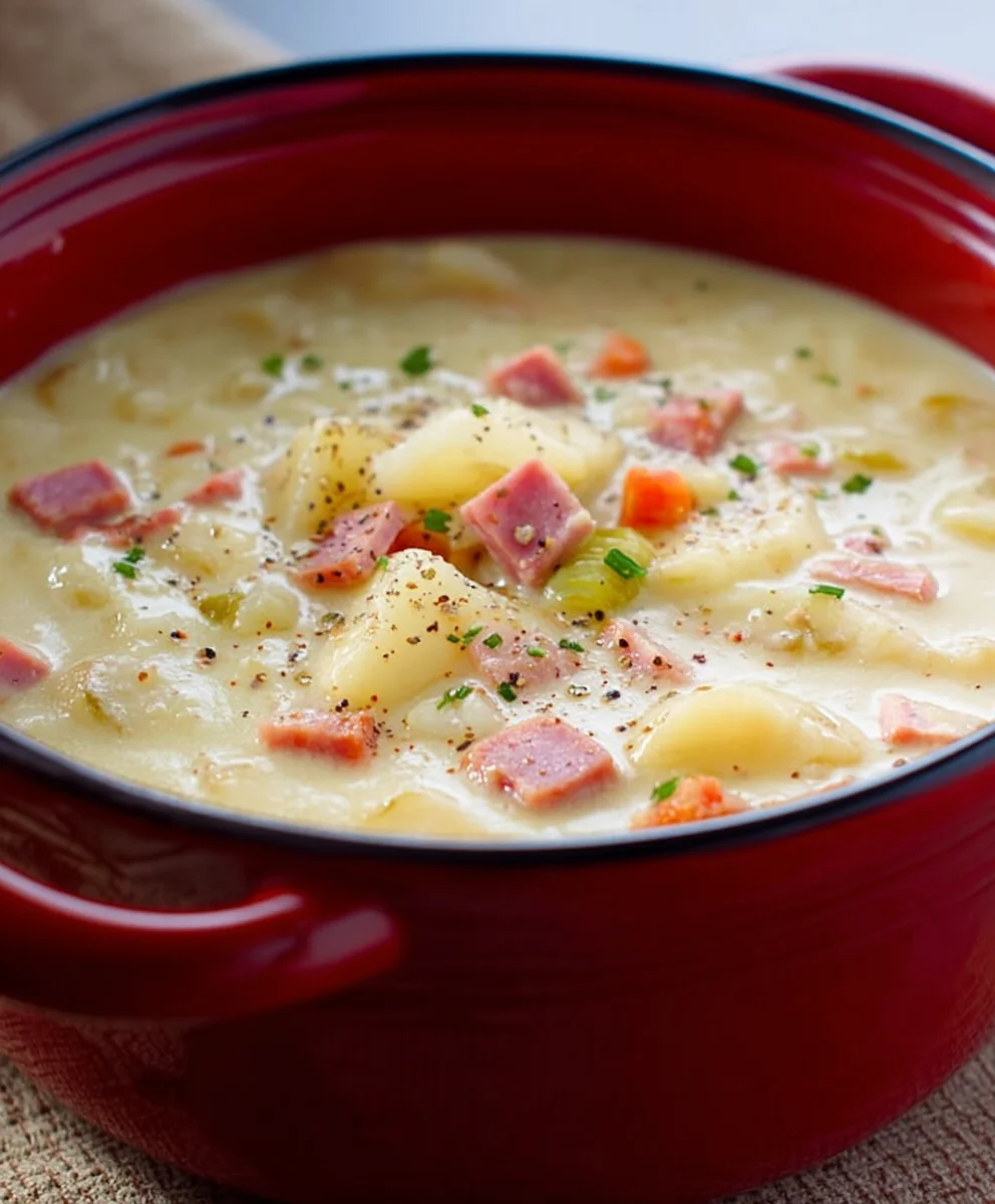 Easy Beef-Beef Ham-Potato Soup Recipe - Comforting Meal
