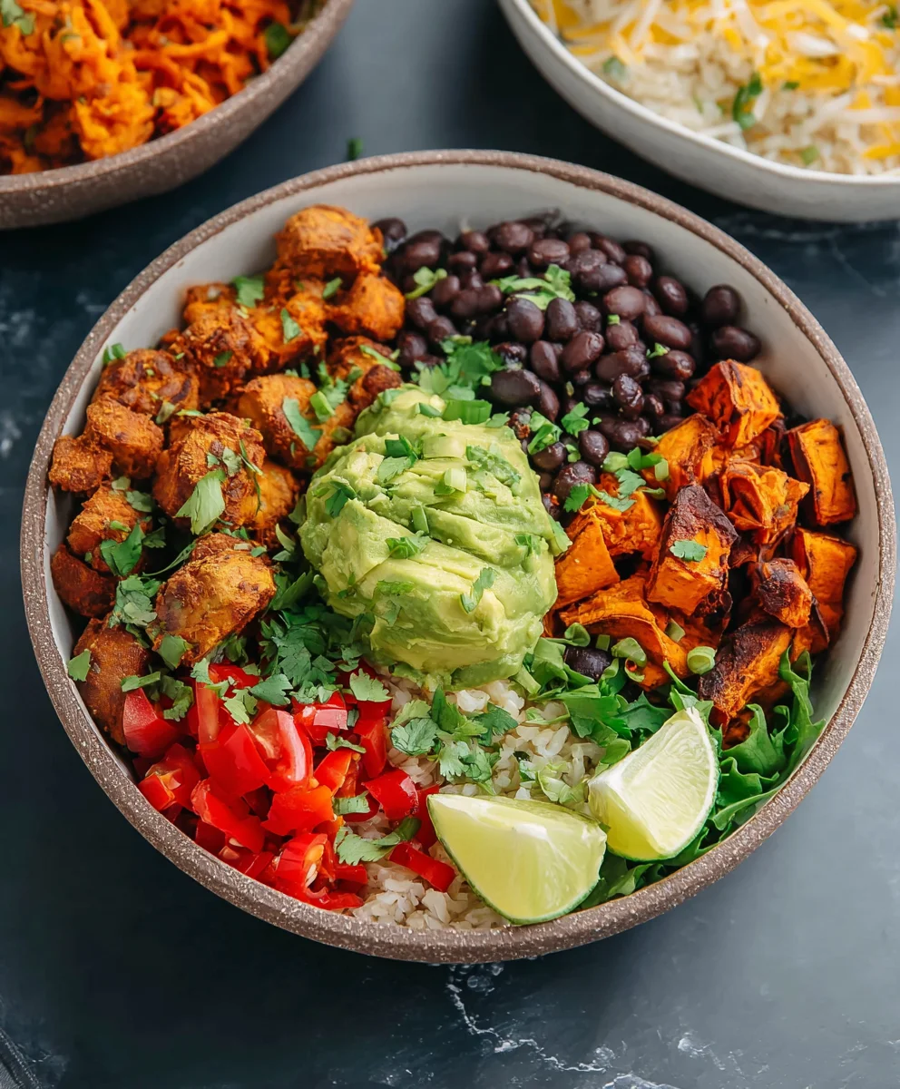 Vegan Burrito Bowls-Sweet Potato Black Bean GF