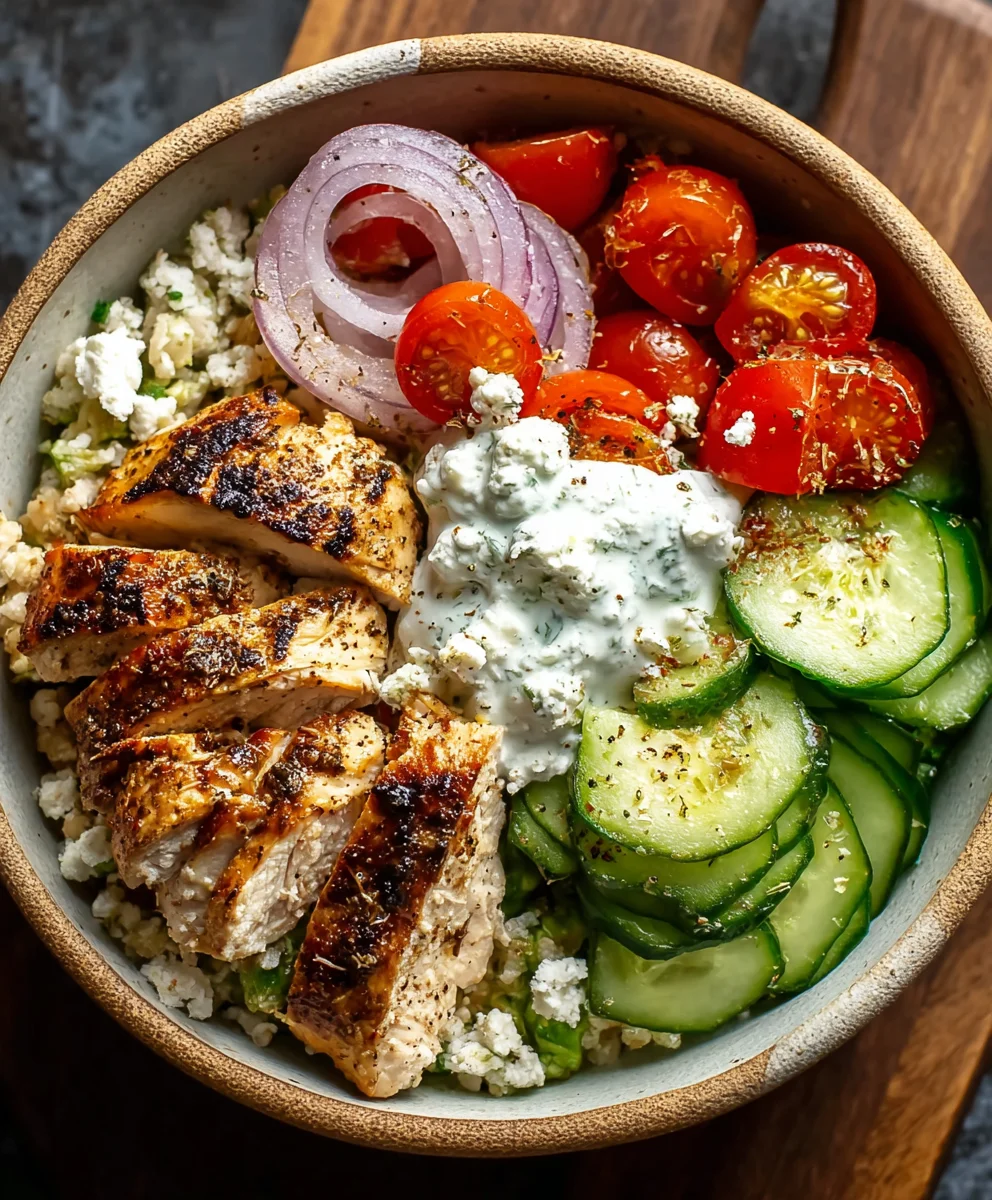 Easy Greek Chicken Gyro Bowl Recipe-Flavorful Meal