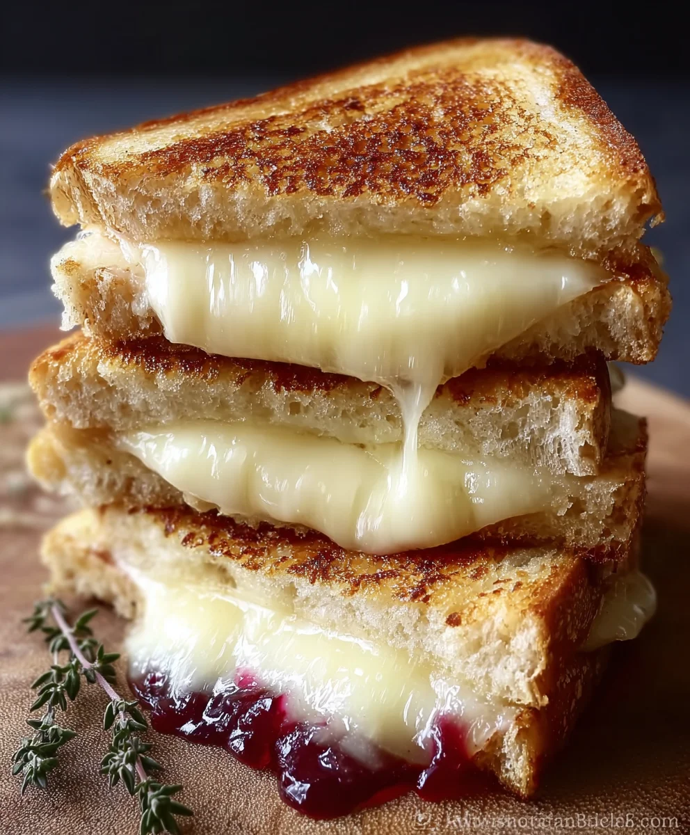 Gooey Brie Grilled Cheese Recipe- Ultimate Comfort Food
