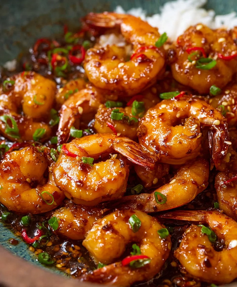 Spicy Chilli Garlic Beef Prawns - Quick Easy Recipe