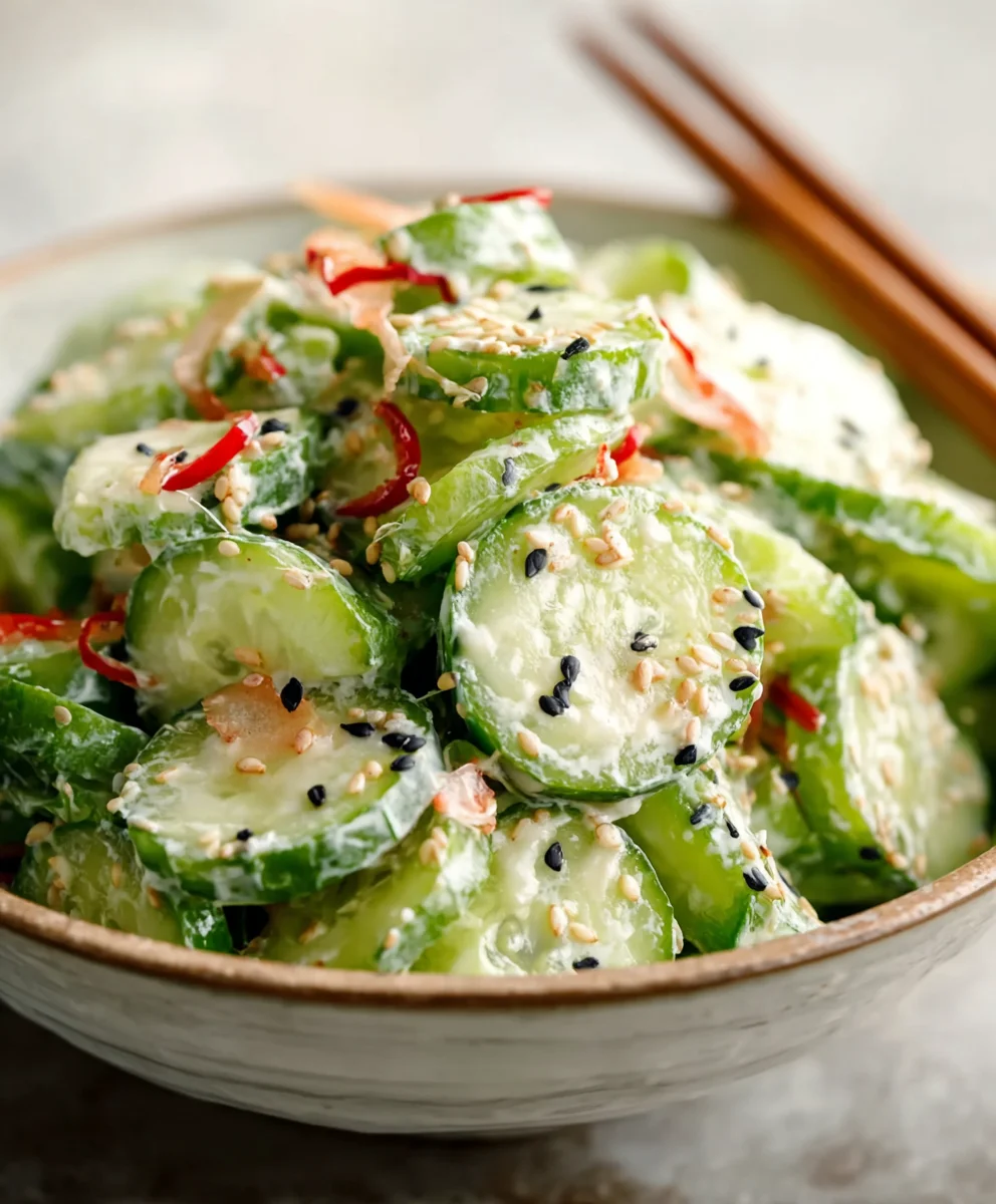 Easy California Roll Cucumber Salad - Fresh & Quick