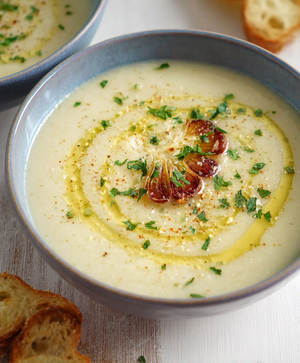 Easy Roasted Garlic Soup - Cozy Comfort Food
