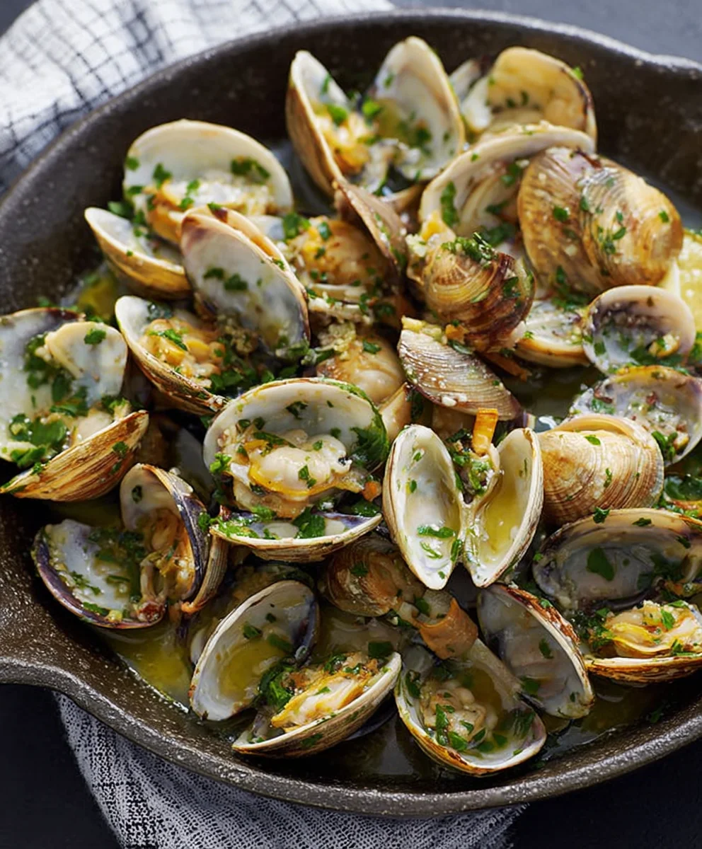 Garlic Butter Sauteed Clams - Quick & Easy Recipe