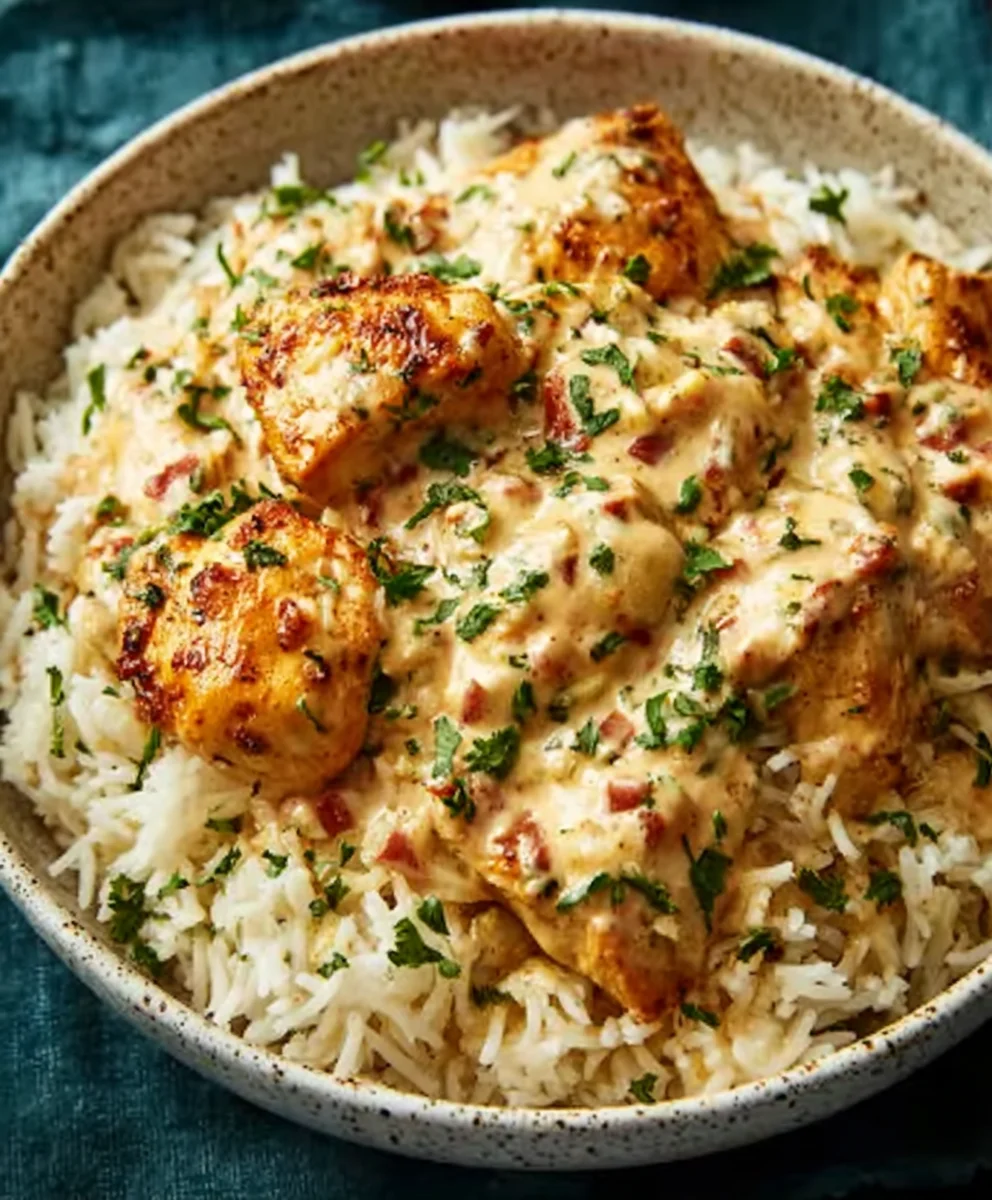 Best Smothered Chicken and Rice Recipe-Easy Comfort Food