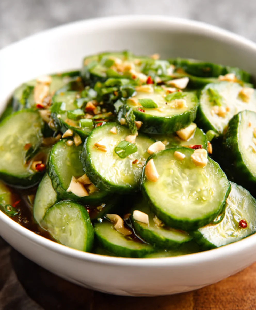 Easy Asian Cucumber Salad- Refreshing Quick Dish