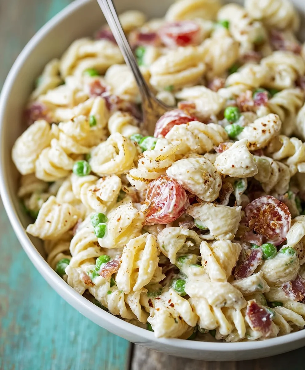 Easy Creamy Pasta Salad Recipe - Delicious & Quick