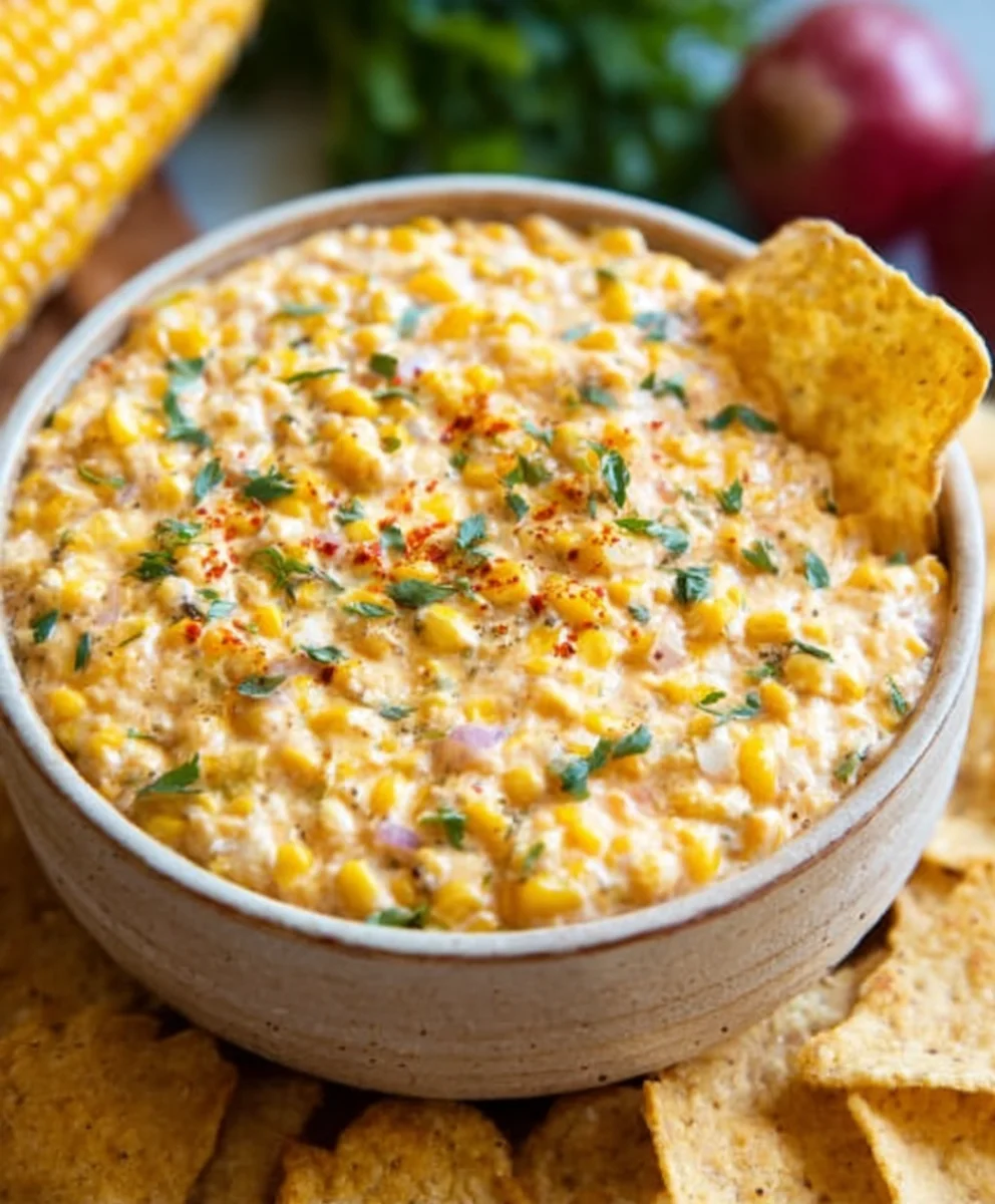 Easy Traditional Corn Dip Recipe-Party Crowd Pleaser
