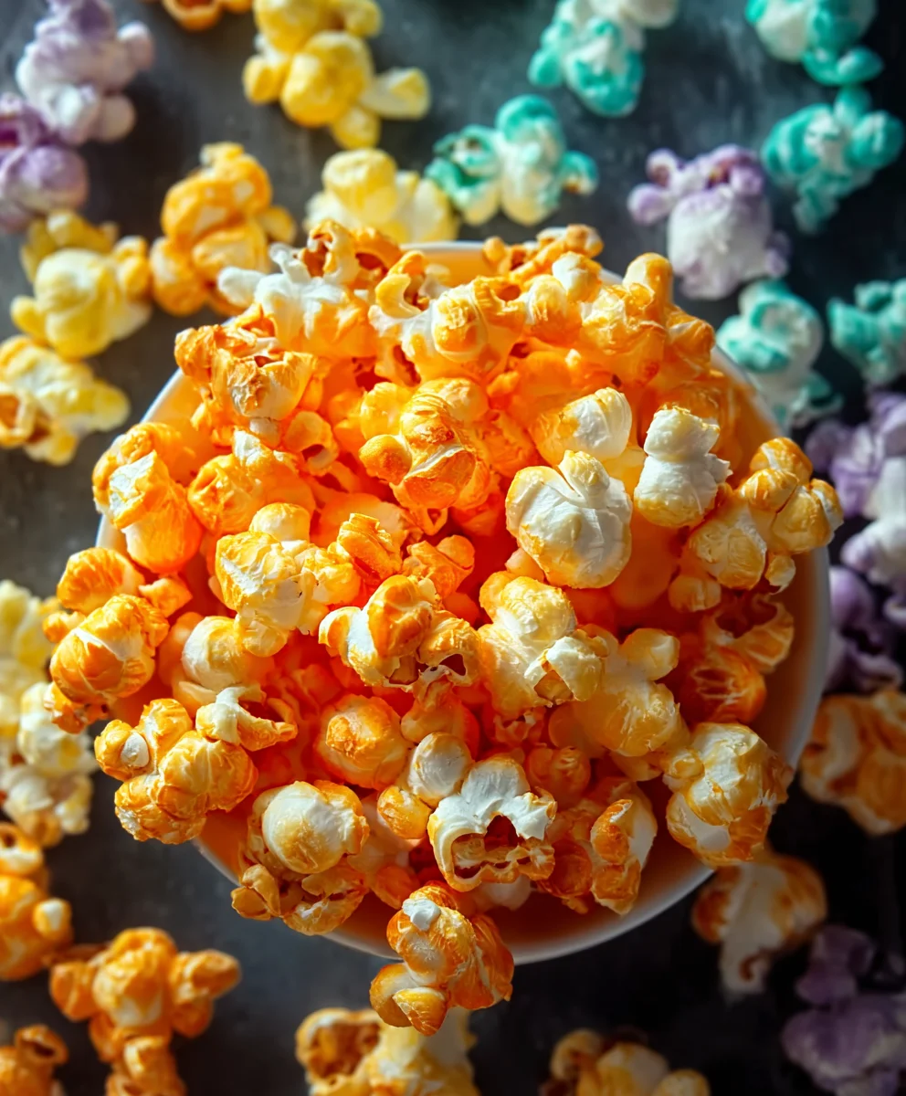 Colorful Candied Popcorn Recipe - Sweet & Crunchy Treat