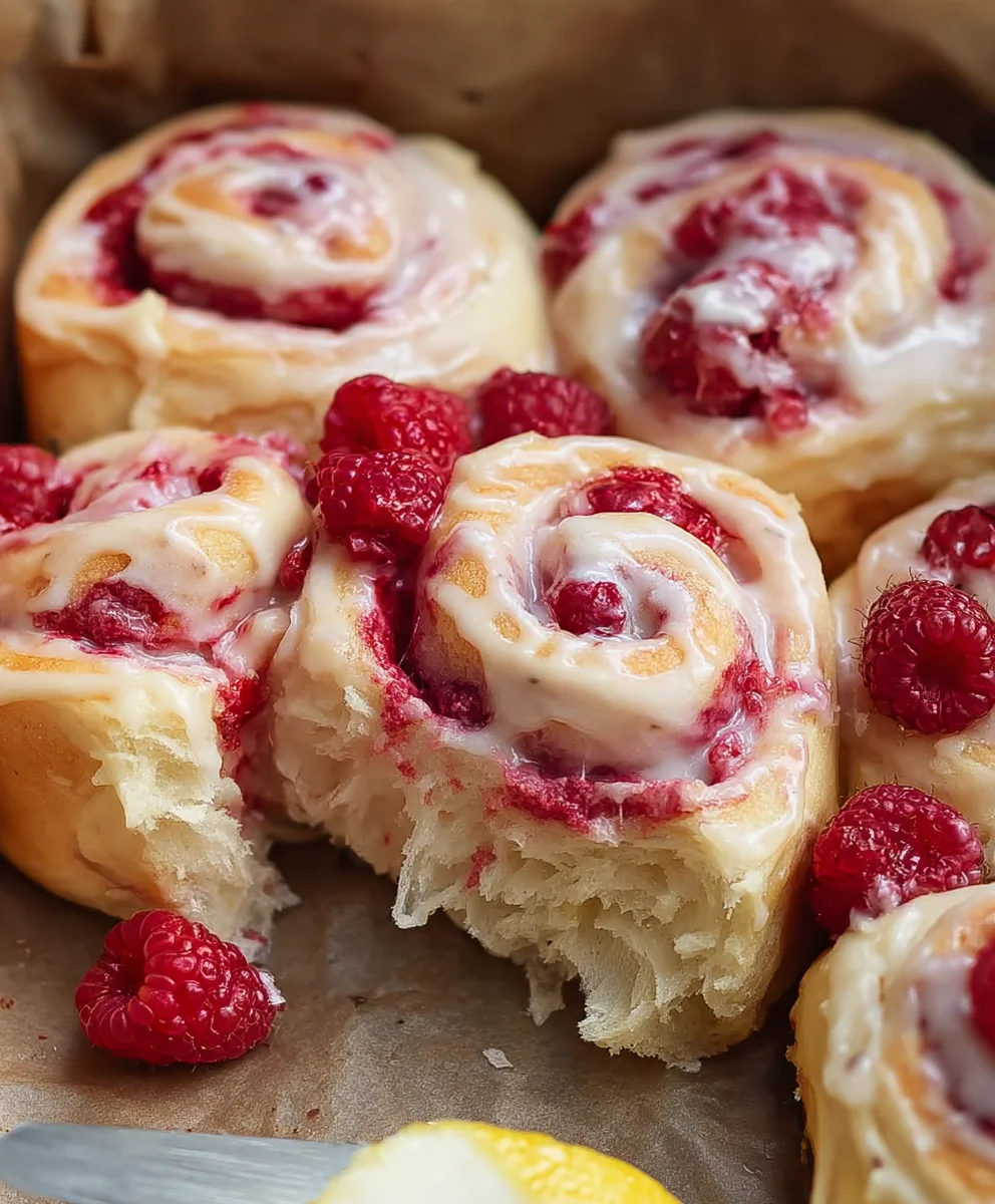 Brioche Raspberry Lemon Rolls - Sweet & Tangy Bake