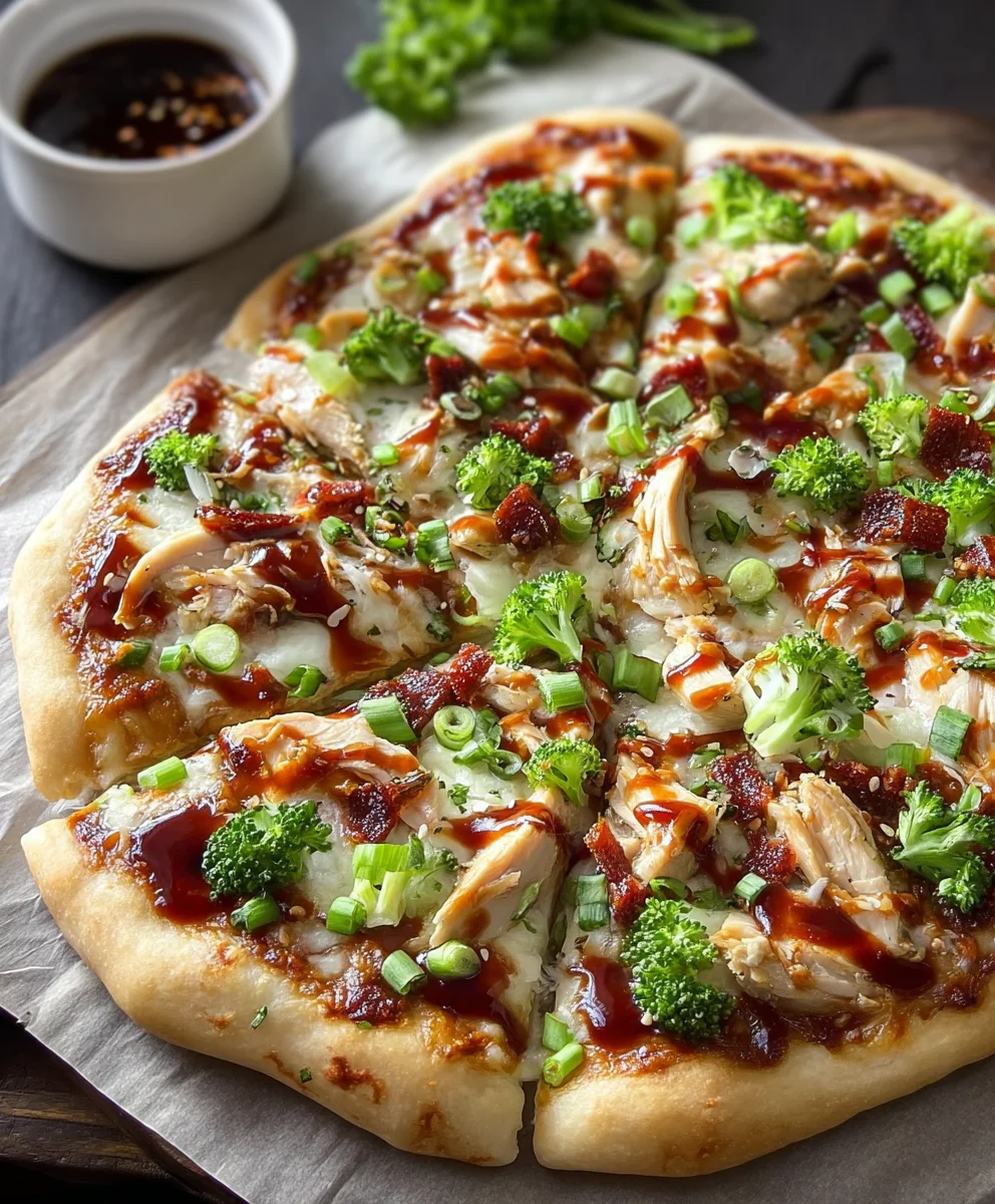 Sweet Teriyaki Chicken Pizza Recipe- Easy Dinner