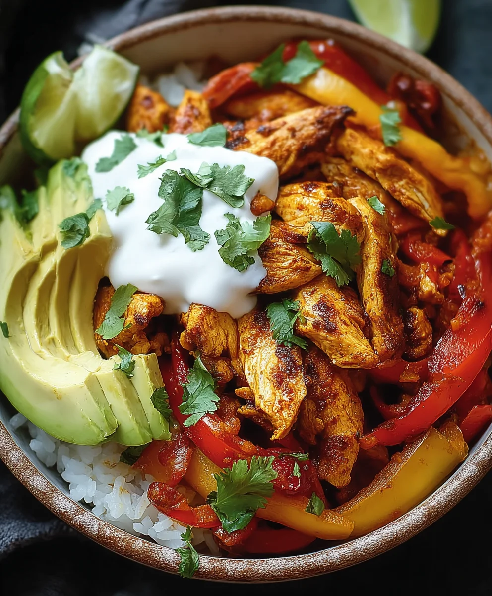 Easy Chicken Fajita Bowl - Healthy & Delicious Meal