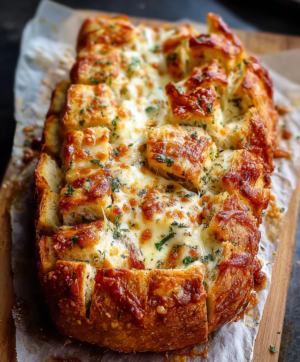 Cheesy Pull Apart Pizza Bread Recipe - Easy & Delicious