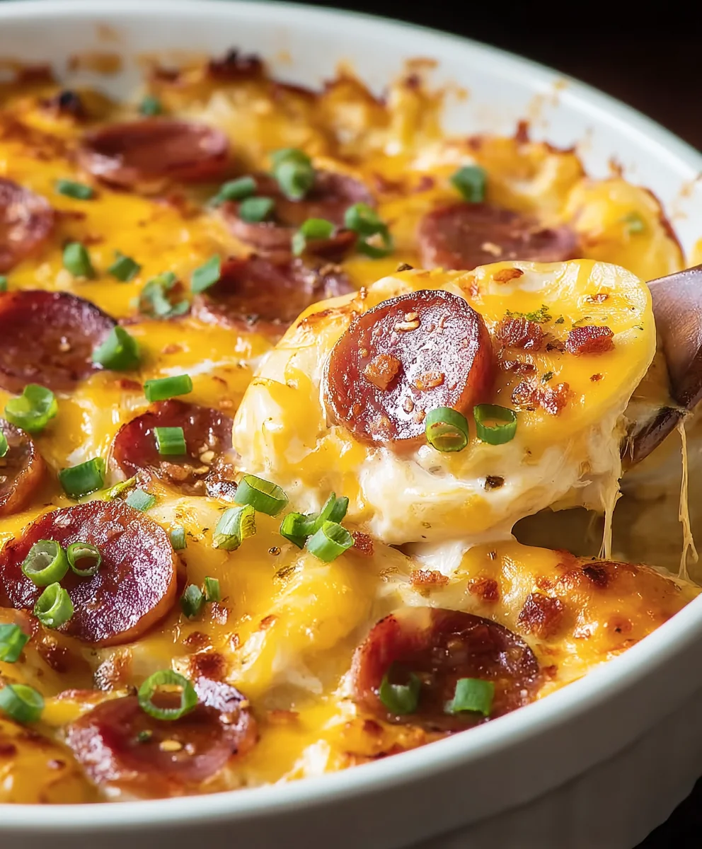 Easy Beef Pierogi Kielbasa Casserole Comfort Food