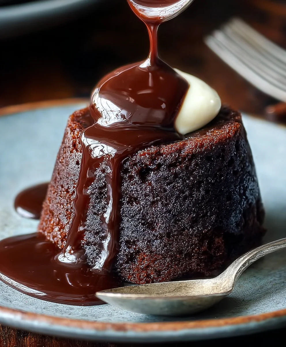 Chocolate Sticky Toffee Pudding for Two