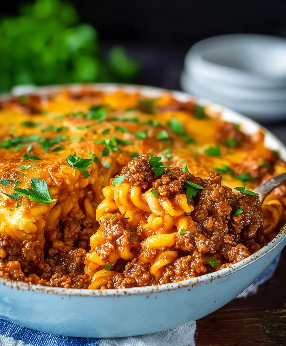 Quick Beef Sloppy Joe Casserole - Easy Dinner Recipe