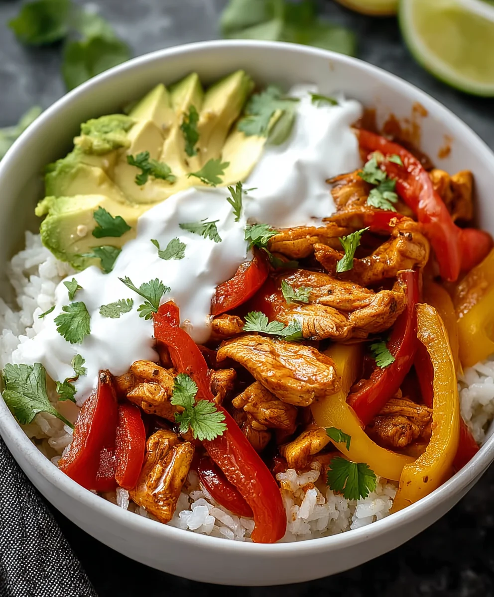 Easy Chicken Fajita Bowl - Healthy & Delicious Meal