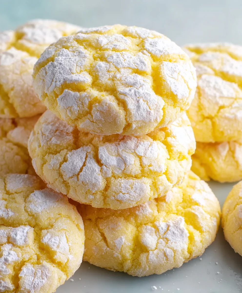 Easy Lemon Crinkle Cookies- Zesty & Sweet Delights