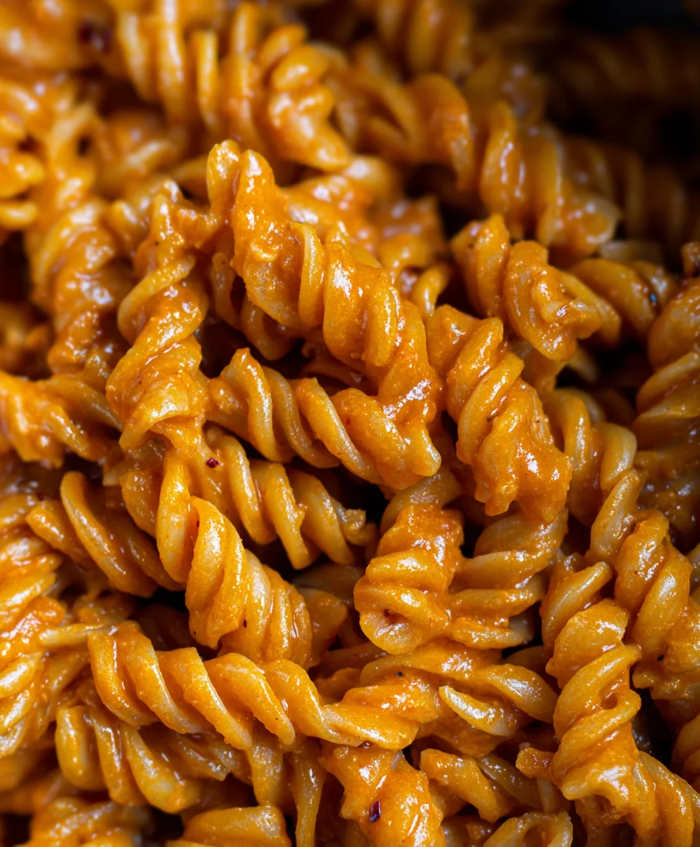 Creamy Vegan Spicy Fusilli-Quick & Easy Dinner