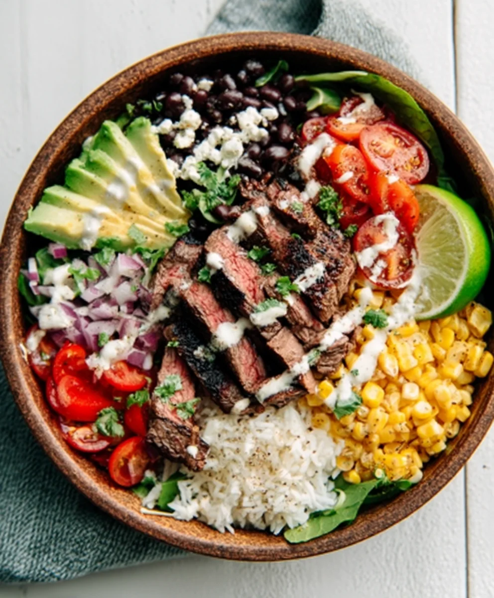 Cilantro Lime Beef Steak Bowls- Quick & Easy Recipe