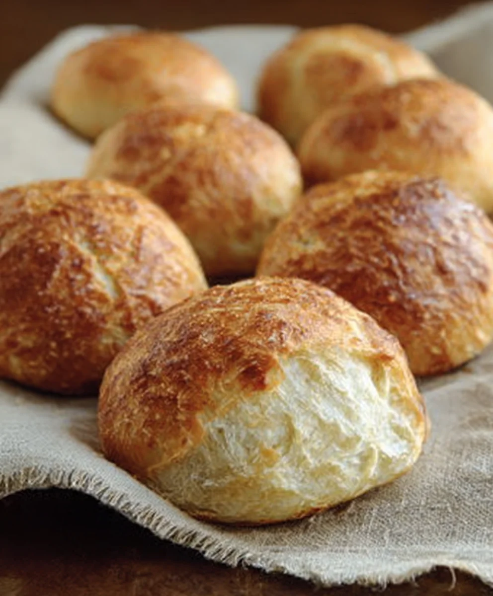 Easy No Knead Crusty Rolls Recipe