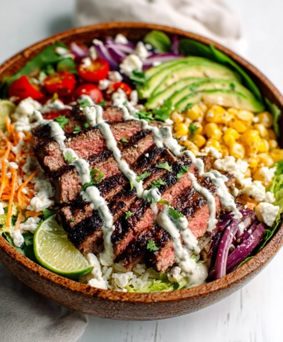 Cilantro Lime Beef Steak Bowls- Quick & Easy Recipe