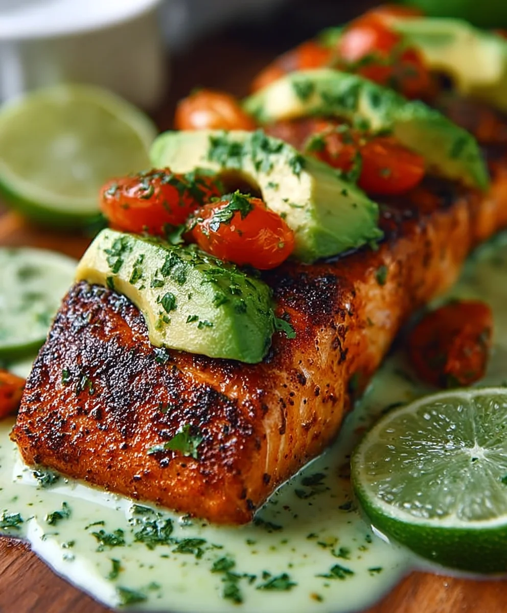 Cajun Salmon Avocado Lime - Healthy & Delicious
