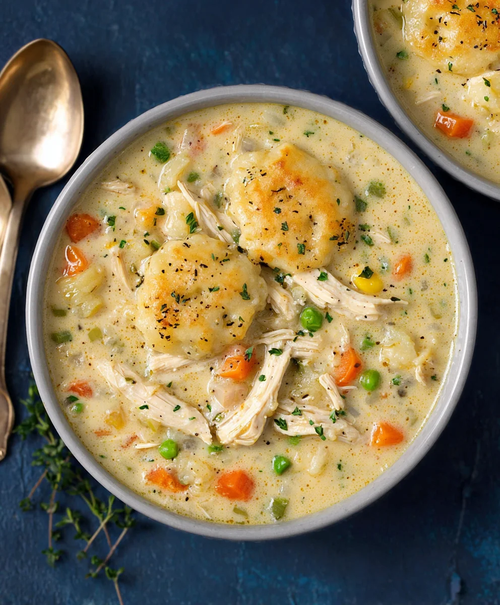 Comforting Chicken Pot Pie Soup Recipe