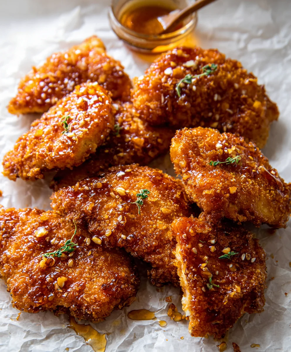 Baked Crunchy Hot Honey Chicken Recipe