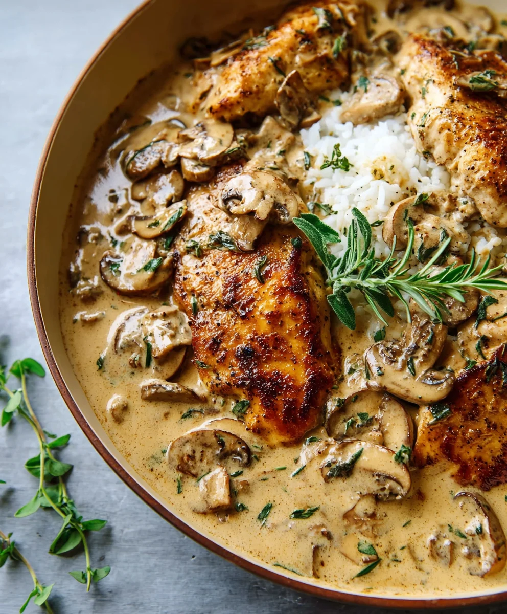 Creamy Mushroom Chicken - Easy Dinner Delight