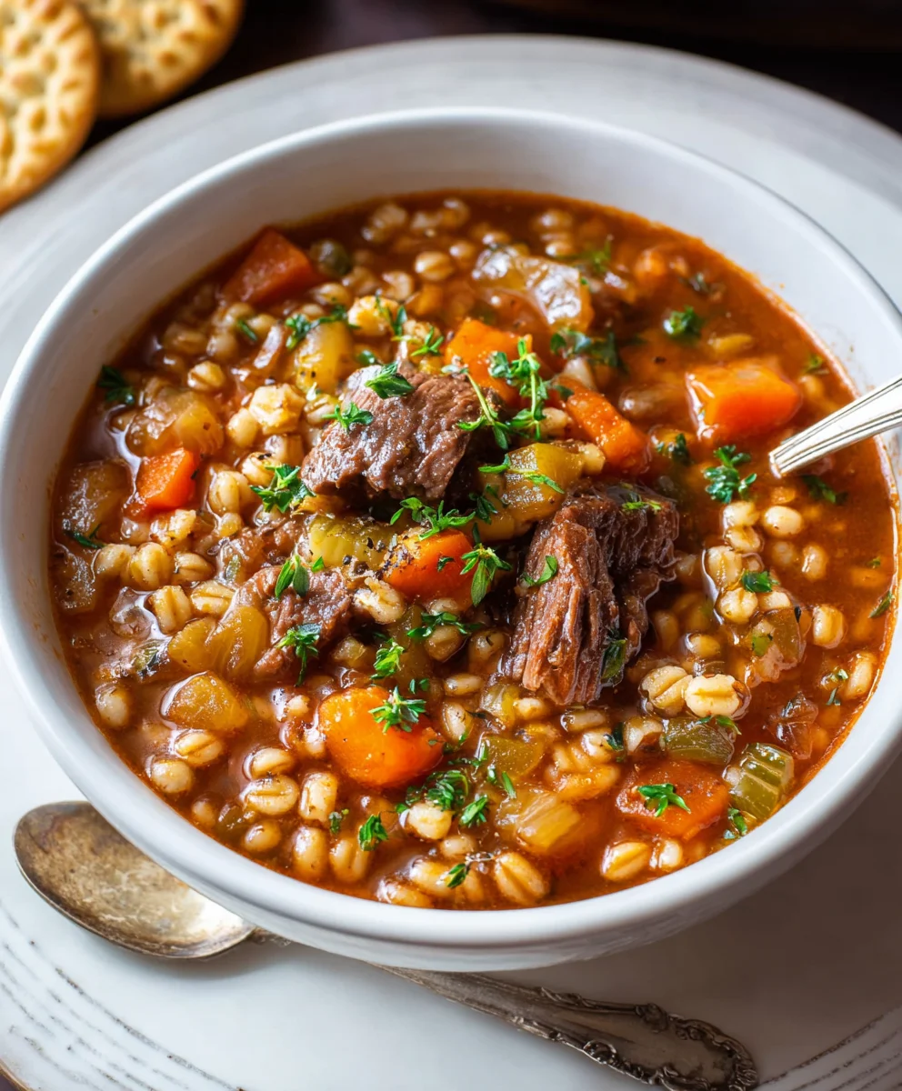 Hearty Beef Barley Soup Recipe - Comfort in a Bowl